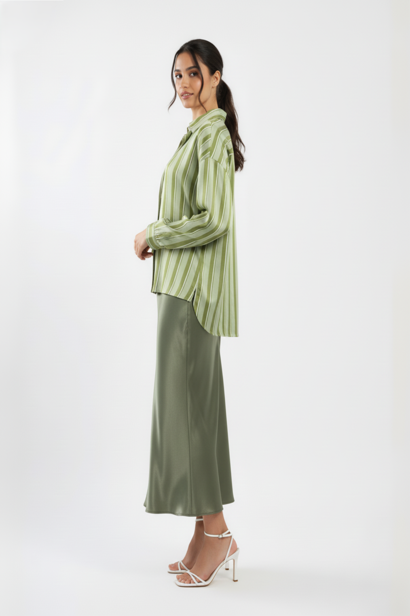 Green Stripped Shirt