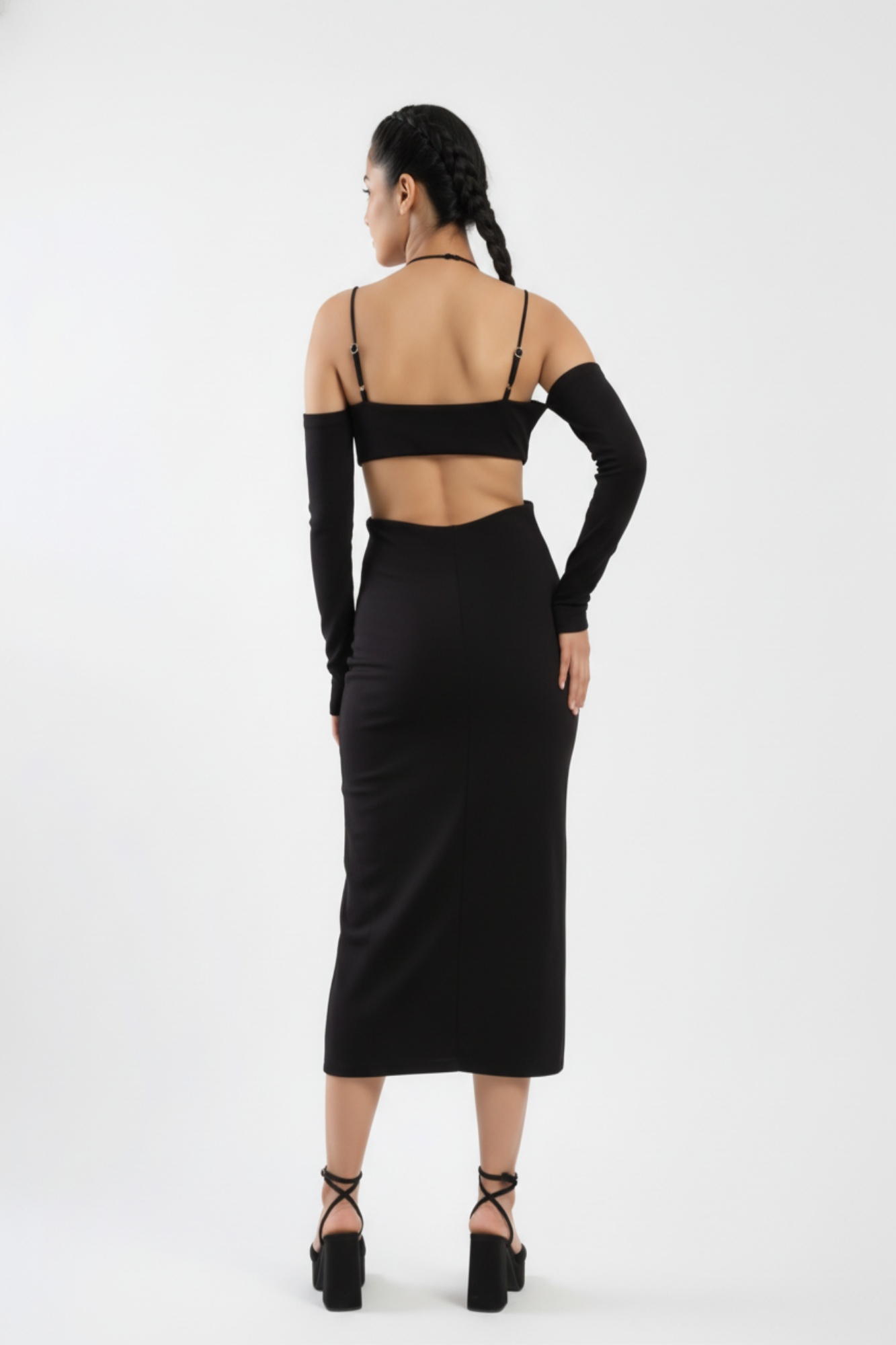 Charcoal Date Dress