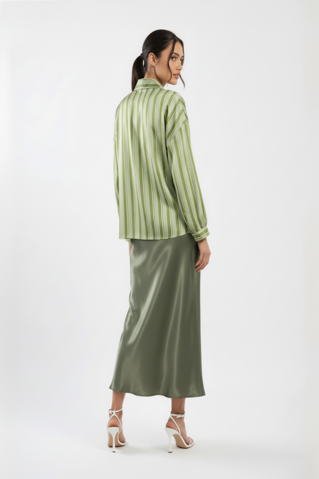 Green Stripped Shirt