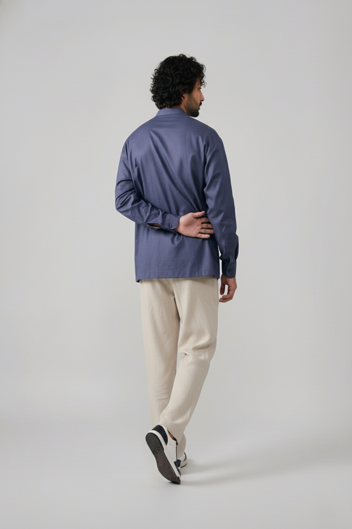 Grey Mandarin Shirt