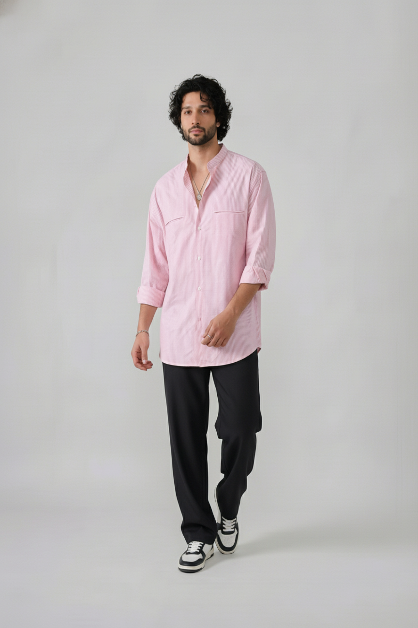 Pink Italian Stripe Shirt