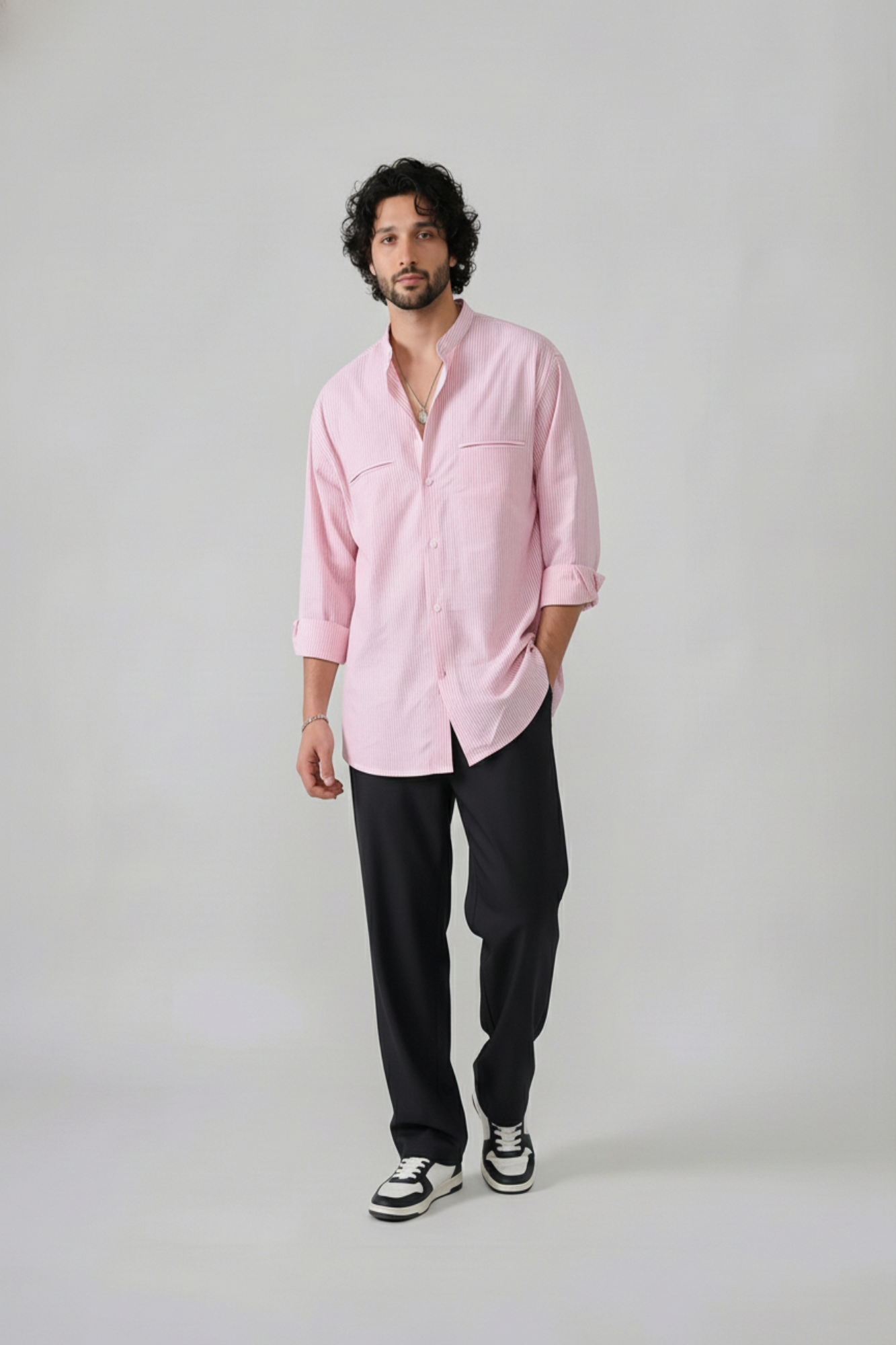 Pink Italian Stripe Shirt
