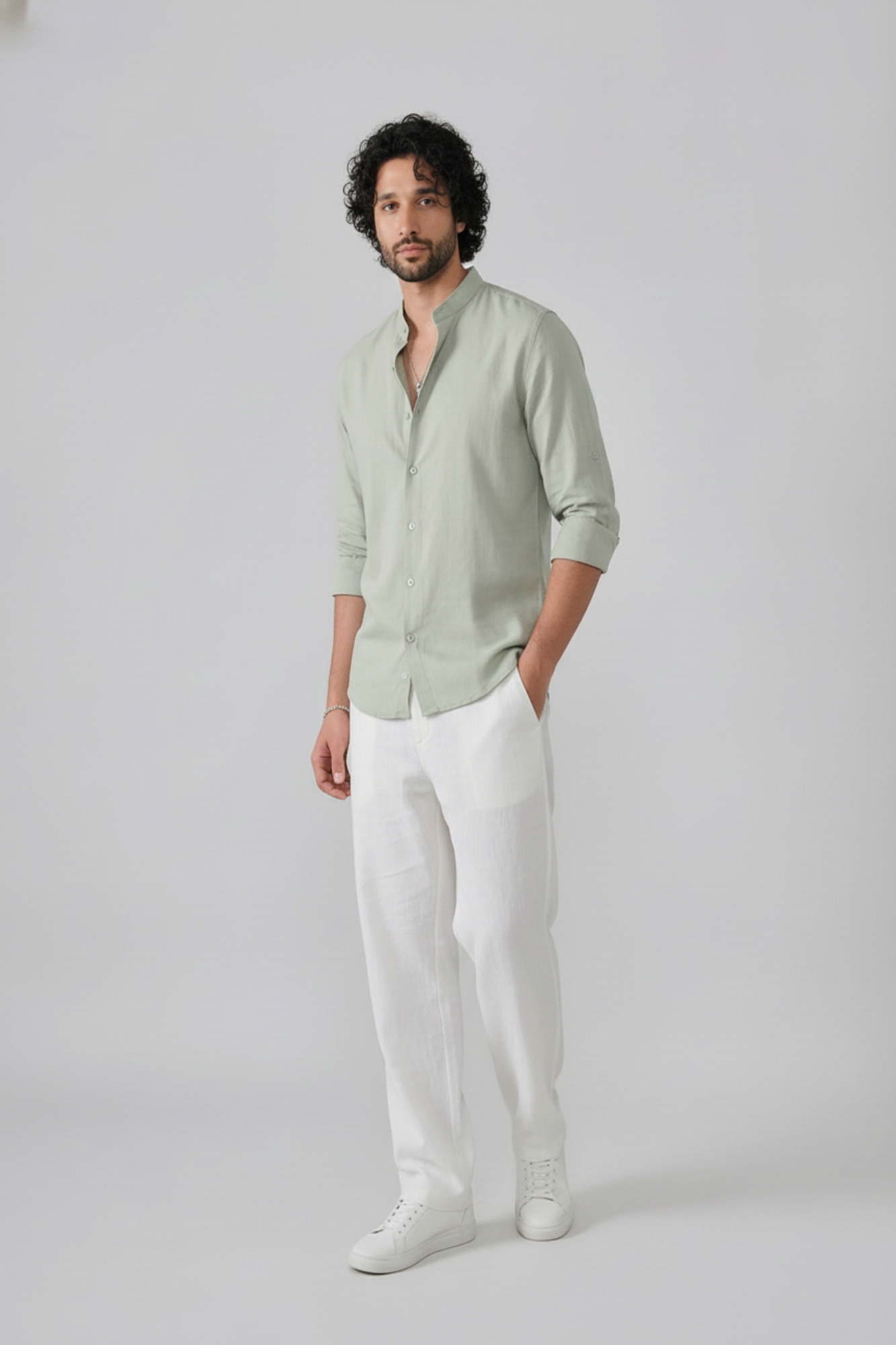 Classic Mandarin- Light Green