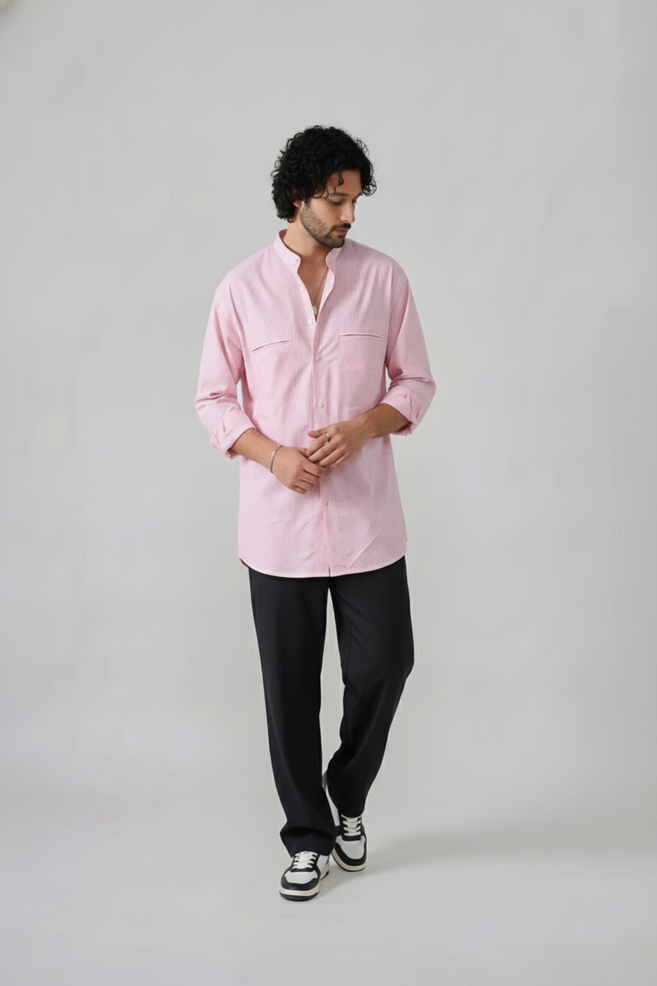 Pink Italian Stripe Shirt